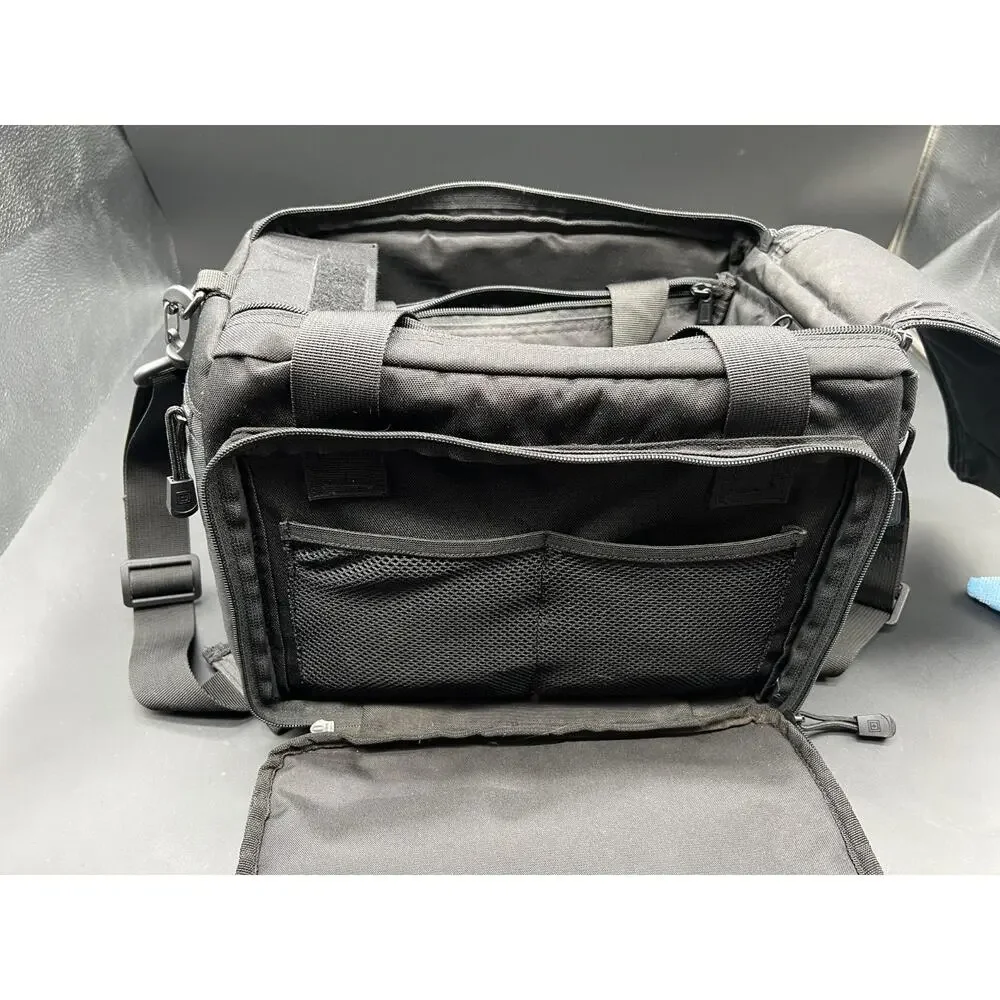 5.11 Tactical Range Bag Black Padded Handgun Gear Organizer Shoulder Carry Case - Picture 7 of 9